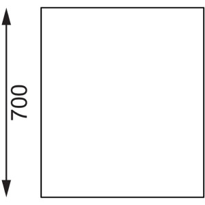 Vogue Stainless Steel Table with Splashback 900mm