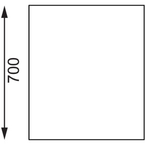 Vogue Stainless Steel Prep Table 900mm