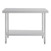 Vogue Stainless Steel Prep Table 1200mm