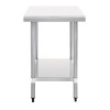 Vogue Stainless Steel Chopping Board Table 900mm