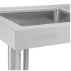 Vogue Single Bowl Sink R/H Drainer - 1000mm 90mm Drain