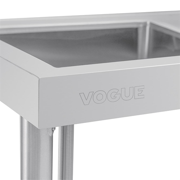 Vogue Single Bowl Sink R/H Drainer - 1000mm 90mm Drain