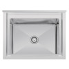Vogue St/St Deep Pot Sink - 770mm (w) x 600mm (d)  90mm Drain