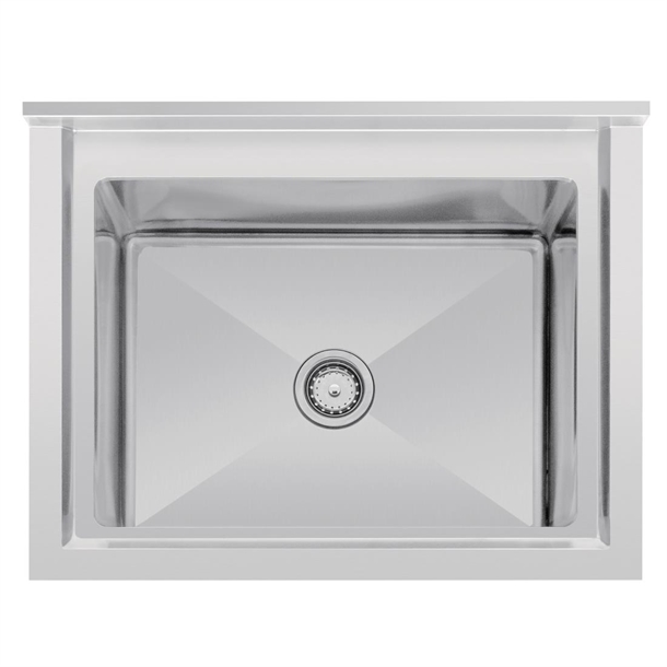 Vogue St/St Deep Pot Sink - 770mm (w) x 600mm (d)  90mm Drain