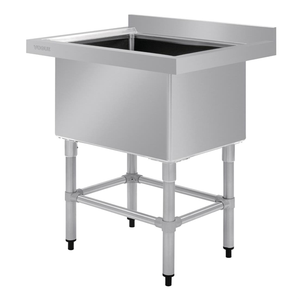 Vogue St/St Deep Pot Sink - 770mm (w) x 600mm (d)  90mm Drain