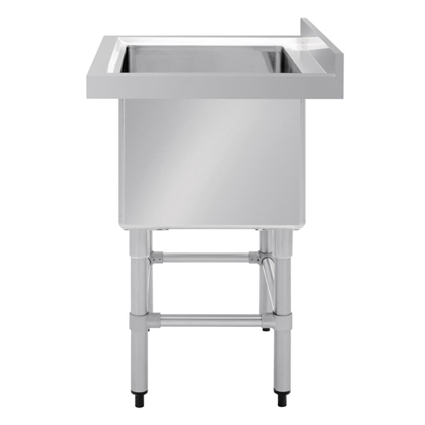 Vogue St/St Deep Pot Sink - 770mm (w) x 600mm (d)  90mm Drain