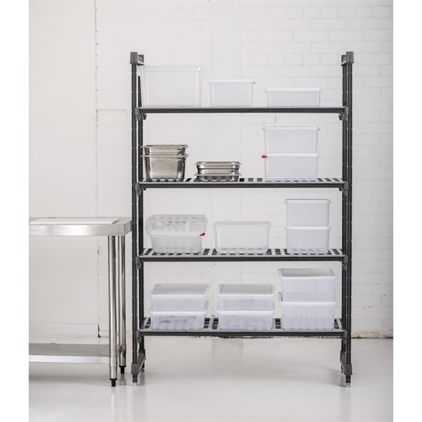 Cambro Camshelving Basics 4 Tier Shelving Starter Unit - 1830x1220x540mm