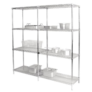 Vogue Chrome Wire Shelves 1220x610mm (2 Pack)