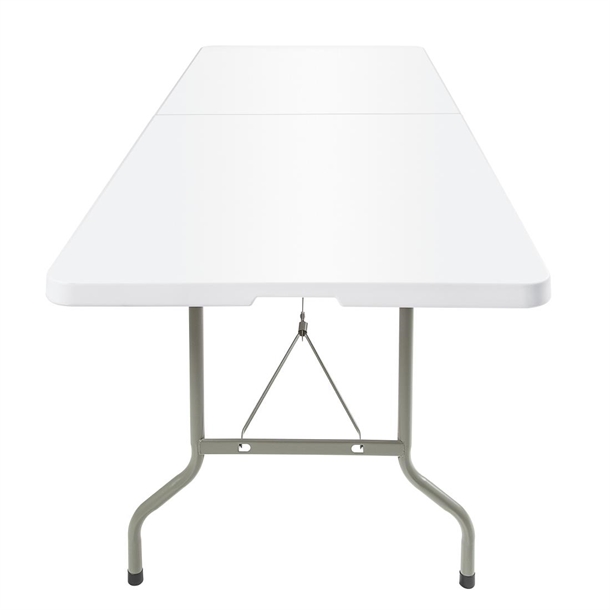 Bolero Centre Folding Table 8ft White