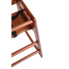 Bolero Wooden High Chair Dark Wood Finish