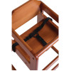 Bolero Wooden High Chair Dark Wood Finish