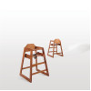 Bolero Wooden High Chair Dark Wood Finish