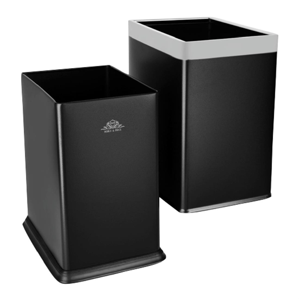 Noble & Price Rectangular Bin Black 8.8Ltr