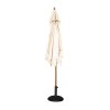 Bolero Square Outdoor Umbrella 2.5m Cream