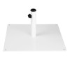 Bolero Flat Metal Parasol Base White - 18kg
