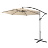 Milano Outdoor 3 Meter Hanging and Folding Umbrella - Beige