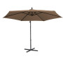 Milano Outdoor 3 Meter Hanging and Folding Umbrella - Latte