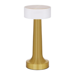 Tablekraft Aura Cordless LED Table Lamp - Brass - 90x205mm