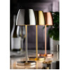 Utopia Montserrat LED Cordless Table Lamp Brushed Silver - 100 x 300mm