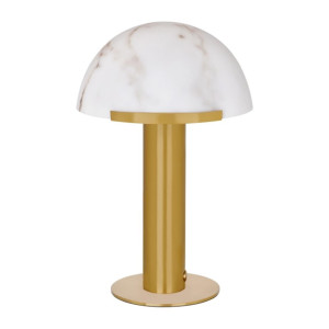 Tablekraft Phoebe Cordless LED Table Lamp - Brass-  300x420mm