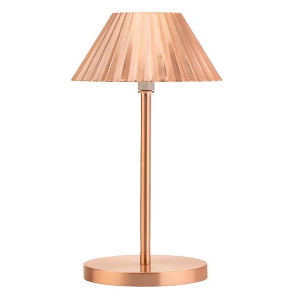 Utopia Aruba LED Cordless Table Lamp Brushed Copper - 110 x 230mm
