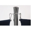 Bolero Stainless Steel Flat Top Barrier Post