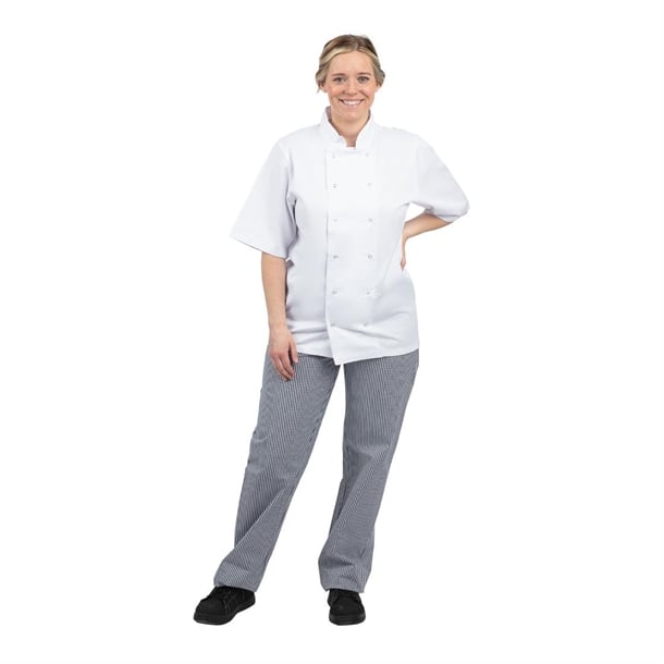 Whites Unisex Vegas Checkered Chef Pants Blue/White