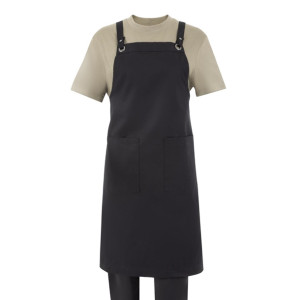 Southside Cotton Canvas Bib Apron Black