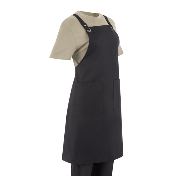 Southside Cotton Canvas Bib Apron Black