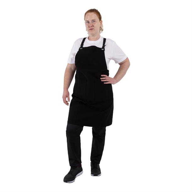 Southside Cotton Canvas Bib Apron Black