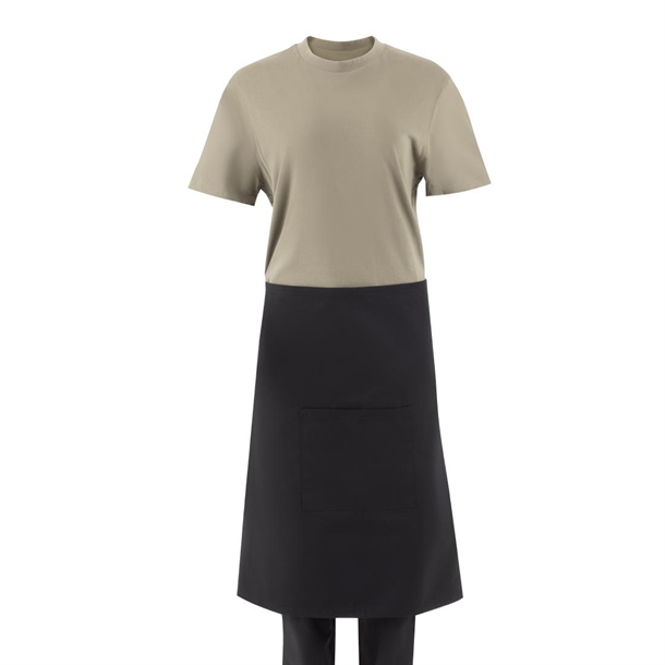 Southside Cotton Canvas Bistro Apron Black