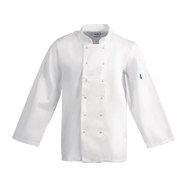 Whites Vegas Unisex Chef Jackets Long Sleeve White L (5 Pack)