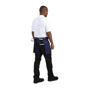 Whites Short Bistro Apron Navy Blue (5 Pack)