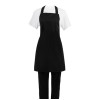 Nisbets Essentials Bib Apron Polycotton Black (2 pack)