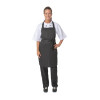 Nisbets Essentials Bib Apron Polycotton Black (2 pack)