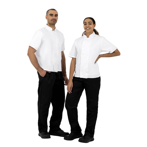 Nisbets Essentials Chef Jackets White (Pack of 2)