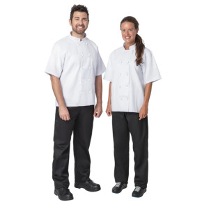 Nisbets Essentials Chef Jackets White (Pack of 2)