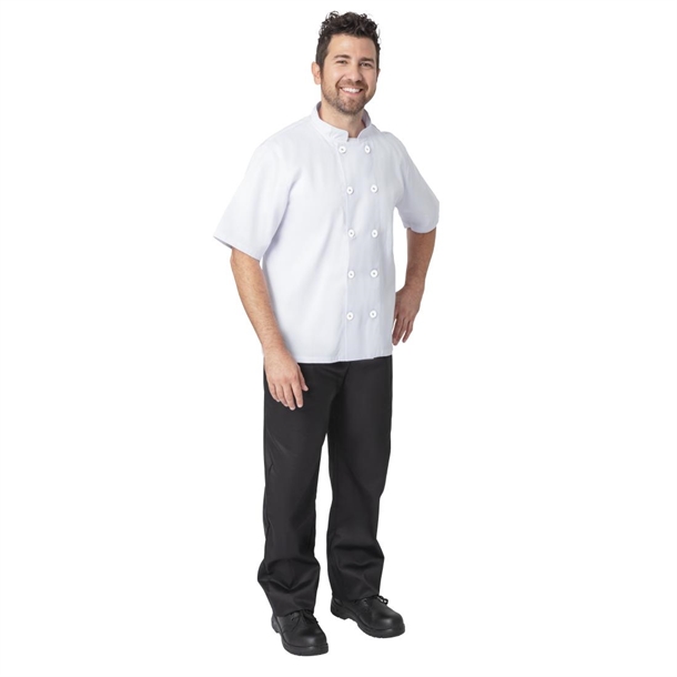 Nisbets Essentials Chef Jackets White (Pack of 2)