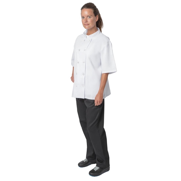 Nisbets Essentials Chef Jackets White (Pack of 2)