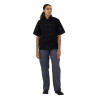 Whites Vegas Unisex Chef Jackets Short Sleeve Black