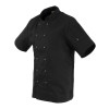 Whites Vegas Unisex Chef Jackets Short Sleeve Black