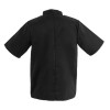 Whites Vegas Unisex Chef Jackets Short Sleeve Black