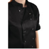Whites Vegas Unisex Chef Jackets Short Sleeve Black