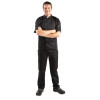 Whites Vegas Unisex Chef Jackets Short Sleeve Black