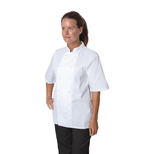 Whites Boston Short Sleeve Unisex Chef Jackets White