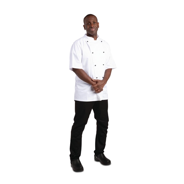 Whites Chicago Unisex Chef Jackets Short Sleeve White