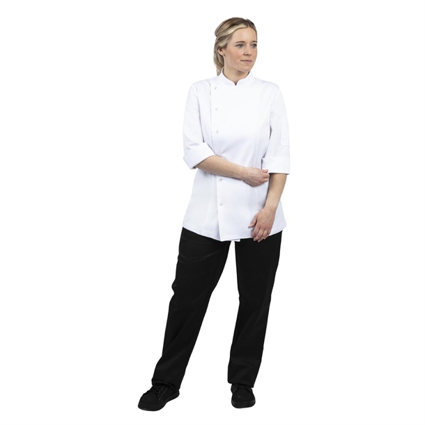 Whites Womens Fitted Chef Jacket White
