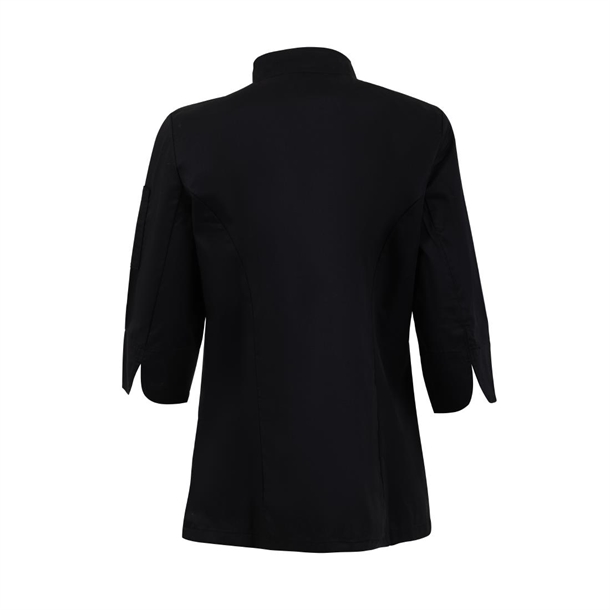 Whites Womens Fitted Chef Jacket Black