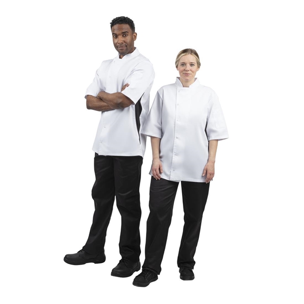 Whites Nevada Black & White Unisex Chef Jackets