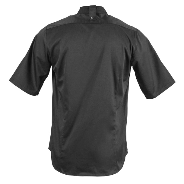 Southside Band Collar Unisex Chef Jacket Black